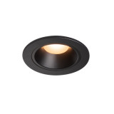 Spot incastrat, NUMINOS S Ceiling lights, black Indoor LED recessed ceiling light black/black 2700K 55&deg; including leaf springs,, SLV