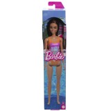 PAPUSA BARBIE BRUNETA CU COSTUM DE BAIE INFLORAT SuperHeroes ToysZone, Mattel