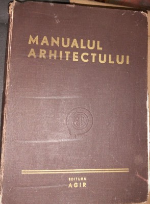 MANUALUL ARHITECTULUI E. NEUFERT 1948 foto