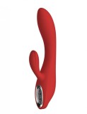 Vibrator Rabbit Sofia 7 Moduri Vibratii Silicon USB Rosu 21 cm Red Revolution, DREAM Toys