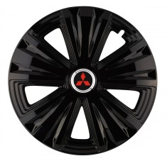 Set 4 capace roti Glory negru R14 pentru gama auto Mitsubishi