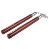 Nunceag Lemn Maro 31cm Ideallstore - Nunchuck Autoaparare, Antrenament cu Lant Otel