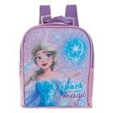 Rucsac mini roz cu sclipici model Elsa Frozen pentru fete, CMCLASS
