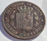 237. Moneda Spania 10 centimos 1877