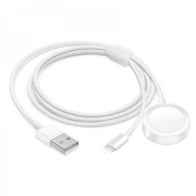 Cablu wireless, incarcare magnetica, Apple 2 in 1 pentru iWatch, iPhone si foto