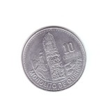 Moneda Guatemala 10 centavos 2011, stare foarte buna, curata, America Centrala si de Sud, Fier