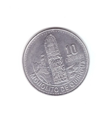 Moneda Guatemala 10 centavos 2011, stare foarte buna, curata foto