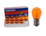 Cumpara ieftin Pachet 10 buc becuri 12V 21W BAU15S Tungsram (portocaliu)