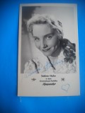 HOPCT 1557 SABINE HAHN -GERMANIA -ACTORI/ARTISTI-AUTOGRAF-CIRCULATA