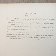 Pasarile in nomenclatura si viata poporului roman, 1961 //TIRAJ MIC -2050 EX.
