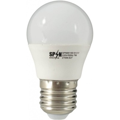Bec Bl Led Sferic E27 7W 220V 6400K G45 foto