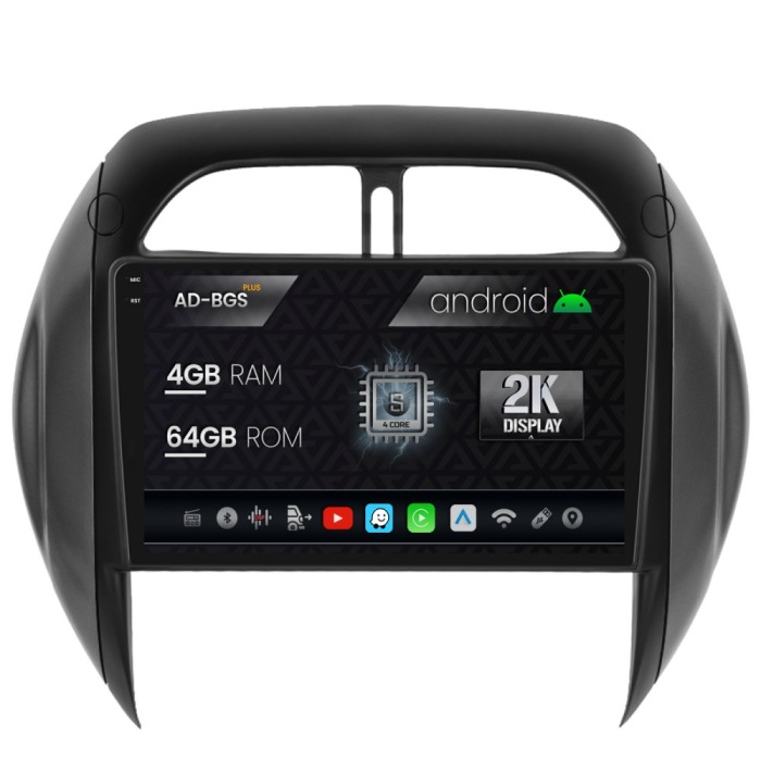 Navigatie 2K Toyota RAV4 (2003-2005), Android OS, S-Quadcore 4GB RAM + 64GB ROM, 9.5 Inch - AD-BGS90042K+AD-BGRKIT109V4