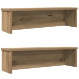 VidaXL Rafturi de bucătărie stivuibile 2 buc Stejar Artisan 50x15x16cm
