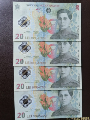 Romania, bancnota 20 lei 2021, Ecaterina Teodoroiu, necirculata foto