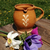 Cumpara ieftin ZM1197- Vas decorativ/ latiera- ceramica artizanala scandinava- vintage- Suedia
