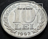 Cumpara ieftin Moneda 10 LEI - ROMANIA, anul 1992 *cod 4242 - ERORI BATERE