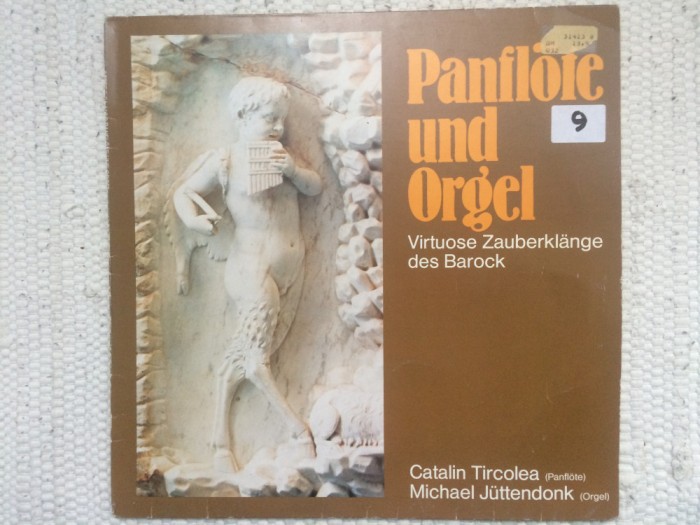Panflote und orgel catalin tarcolea michael juttendonk 1980 album muzica nai si orga clasica baroca disc vinyl lp VG+