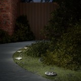 VidaXL Lămpi solare cu țăruși de sol pentru exterior, 12 buc. alb cald