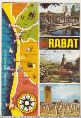 bnk cp Maroc - Rabat - Vedere - uzata foto