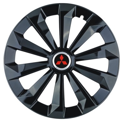 Set 4 capace roti Fame Negru R15 pentru gama auto Mitsubishi foto