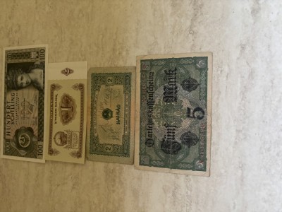Bacnote internationale vechi foto