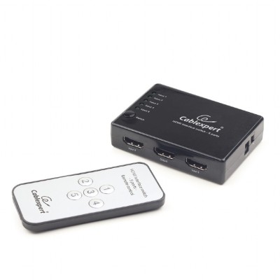 SWITCH video GEMBIRD, switch 5 device la 1 Monitor, conector 1: HDMI (M) x 5; conector 2: HDMI (M), &amp;quot;DSW-HDMI-53&amp;quot; (timbru verde 0.8 lei) foto