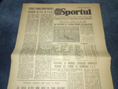 ZIARUL SPORTUL 2 NOIEMBRIE 1983 foto