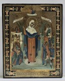 Maica Domnului, Bucuria celor Indurerati, Icoana Scoala Rusa, Secol XIX