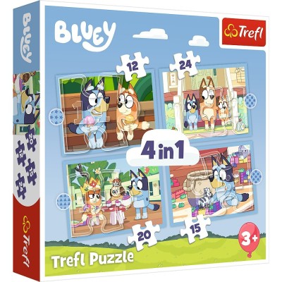 PUZZLE TREFL 4IN1 BLUEY SI LUMEA EI foto