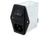 Conector AC soclu tată 4A 250VAC IEC 60320