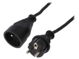 Prelungitor alimentare JONEX 3x1,5mm2 40m 10A cu 1 priză negru