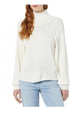 Pulover Oversized pentru femei Amazon Essentials, ultra moale, alb, L - OUTLET