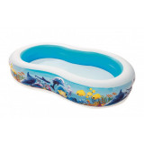 Piscina Gonflabila Bestway Laguna cu model de Delfini - 262x157x46 cm