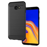 Husa TPU OEM Carbon pentru Samsung J4 Plus (2018) J415, Neagra