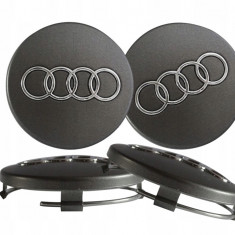 Plăcuțe pentru embleme Audi 60 mm Set de 4 bucăți Grafit