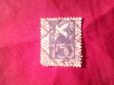 Serie 1 valoare Franta 1934 - Prietenie - Porumbel alb , 1,5fr stampilat