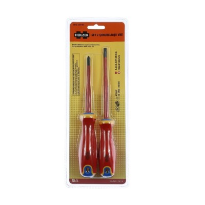 Set 2 surubelnite, Holzer VDE583102, izolare la 1000 V foto