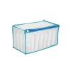 Sac pentru spalat incaltamintea cu pad-uri din spuma pentru protectie in masina de spalat si uscator, 33x19x19cm, Albastru