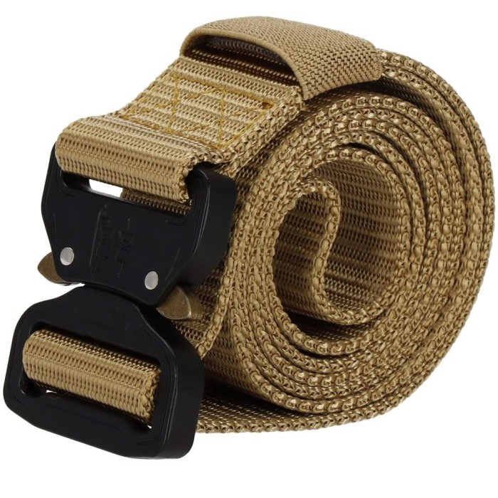 Curea centura Tactical Combat pentru barbati 3.7x125cm, rezistent, maro