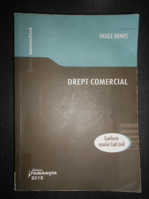 Vasile Nemes - Drept comercial