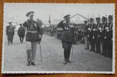 Foto militara interbelica , General Radu Niculescu Cociu in inspectie foto