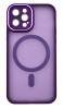 Husa tip MagSafe, Camera Protection Matte Silicon pentru iPhone 11 Pro Mov Inchis