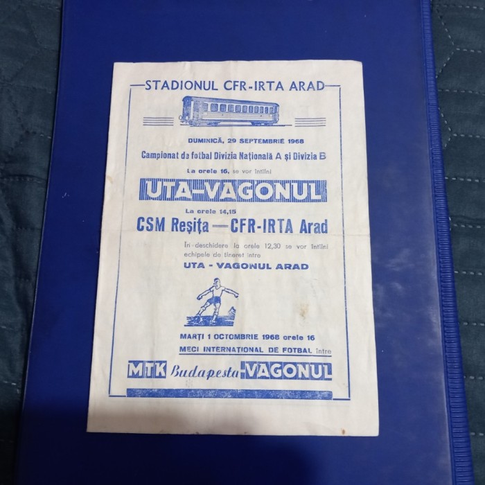 Program Vagonul Arad - UTA
