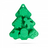 Formă de copt din silicon - motive de Crăciun - 22 x 18,5 x 2,5 cm 57273B, Family Pound