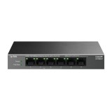 Switch LiteWave, 4 x RJ45 10/100 Mbps PoE, 2 x RJ45 10/100 Mbps, Buget PoE 41W, Unmanaged - TP-Link LS106LP