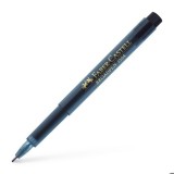 Liner 0.8 mm negru broadpen 1554 Faber Castell, Lecom