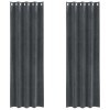 Perdele opace 2 pcs Gri deschis 140 x 225 cm Catifea