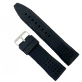 Cumpara ieftin Curea de Silicon Neagră pentru Ceas | 22mm | WZ1307