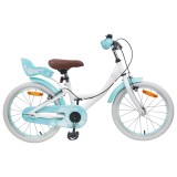 vidaXL Bicicletă pentru Copii 18 Inci pentru 5-7 ani Alb 42009430