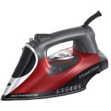 Fier de calcat Russell Hobbs One Temperature 25090-56, O singura temperatura, 2600 W, Talpa ceramica, 0.35 L, Rosu/Negru